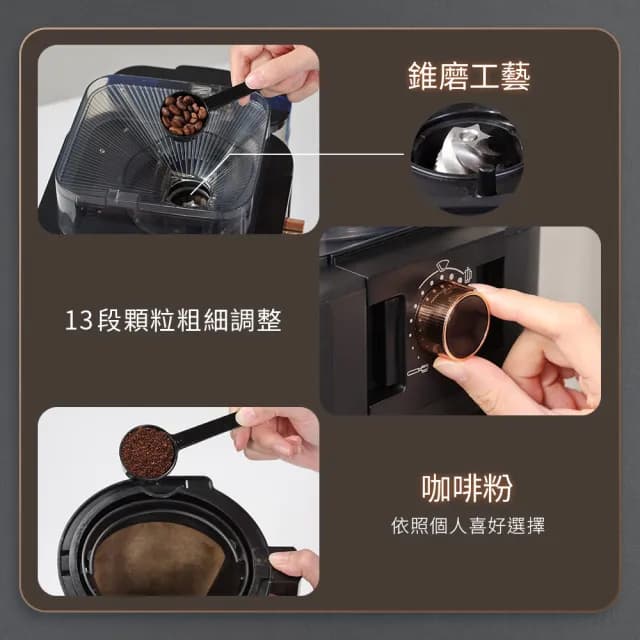 【SAMPO 聲寶】Barista自動研磨咖啡機(HM-AA10G)