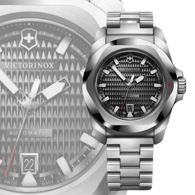 【VICTORINOX 瑞士維氏】I.N.O.X. Automatic機械錶套組 41mm 送禮推薦(VISA-242019)