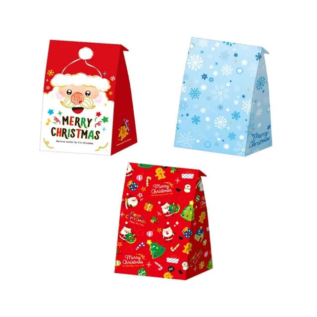 【SEASON 四季紙品禮品】聖誕牛皮立體袋 小(聖誕節限定 禮物袋 3入 XC3502-01~03)