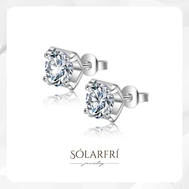 【SOLARFRi】925銀針耳環｜閃耀輕奢小眾款親膚低敏 附品牌禮盒包裝(閨蜜情人女友母親老婆禮物)