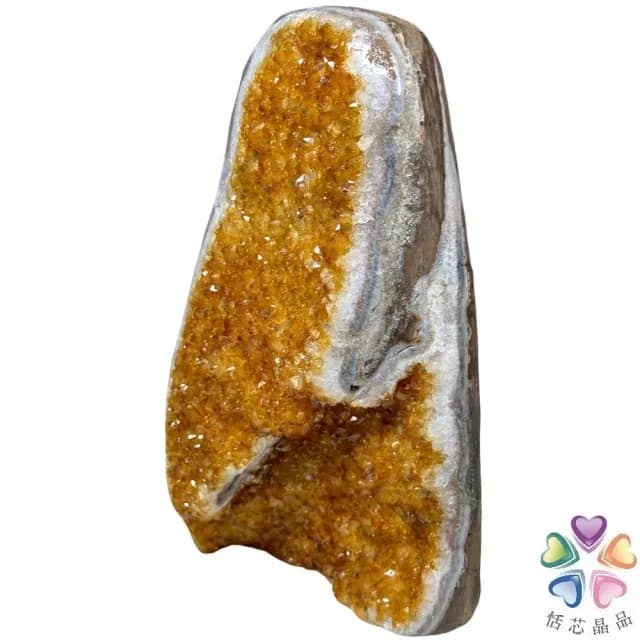 【恬芯晶品】Y9頂級烏拉圭ESP黃水晶開運招財(辦公室消磁淨化風水財運財位招貴人黃晶鎮禮物補財庫)