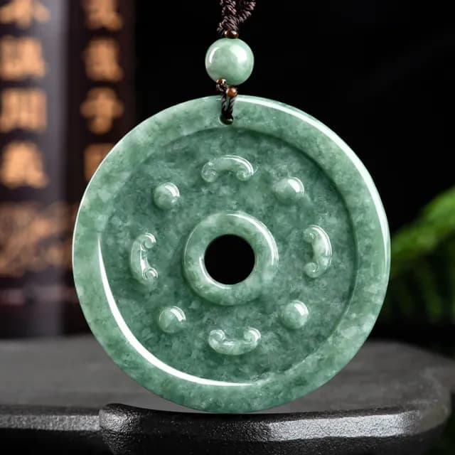 【Paiya 派亞】A貨翡翠鳳凰花件平安扣冰種玉石吊墜挂件男女款(送禮好物/交換禮物)