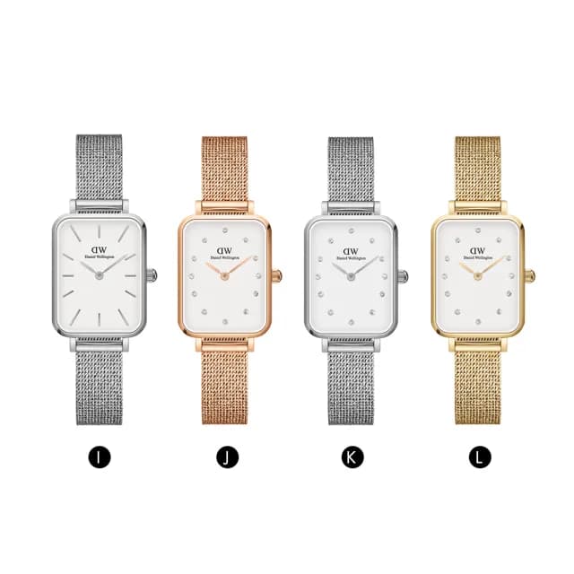 【Daniel Wellington】DW 手錶  Quadro、幻彩系列20X26、方錶、小圓錶、米蘭金屬錶(多款任選)