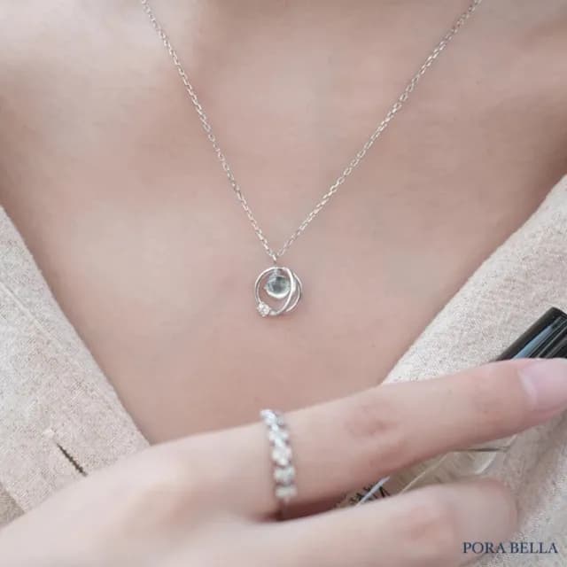 【Porabella】925純銀手鍊 星球手鍊 月光石手鍊 月光石項鍊 鋯石手鍊 情人節禮物 送女友 Bracelet