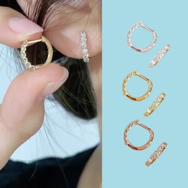 【鉅曜】一克拉 18K 鑽石耳環 閃耀花環  總重二克拉(培育鑽石)