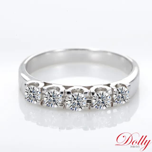 【DOLLY】0.50克拉 天然鑽石 F/VS2 14K金鑽石戒指(母親節 長輩送禮 交換禮物首選)