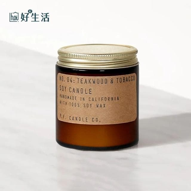 【hoi! 好好生活】P.F. CANDLE CO.手工香氛蠟燭3.5oz柚木菸草