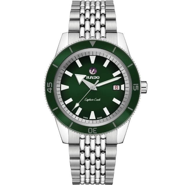 【Rado 雷達表 官方授權】Captain Cook 庫克船長 自動機械錶 套錶-42mm R03推薦 送禮 禮物 推薦(R32505318)