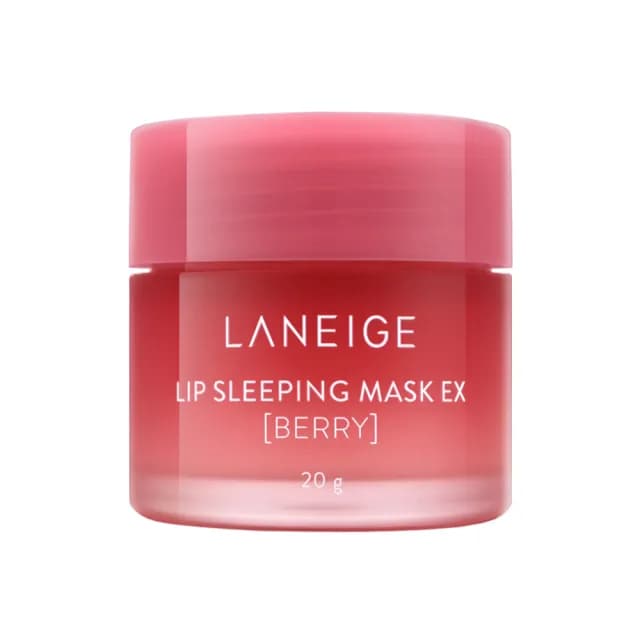 【LANEIGE 蘭芝】睡美人極萃滋養晚安唇膜20g甜莓雙入組(交換禮物/國際航空版/買1送1)