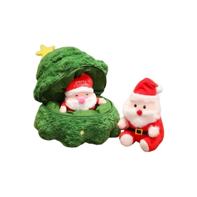 【WOG 窩居】聖誕老人玩偶小麋鹿聖誕節禮物聖誕裝飾(聖誕老人/麋鹿玩偶/聖誕飾品)