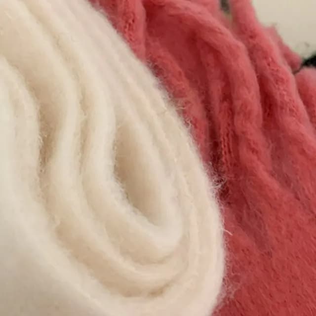 【橘魔法】純色蓬鬆軟糯海馬毛圍巾(披肩 披巾 毯子 大人 配件 寒流 滑雪 保暖 交換禮物)