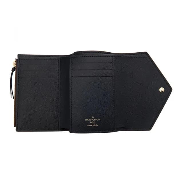 【Louis Vuitton 路易威登】M81557 經典Victorine系列雙色老花帆布三折錢包短夾(雙色)