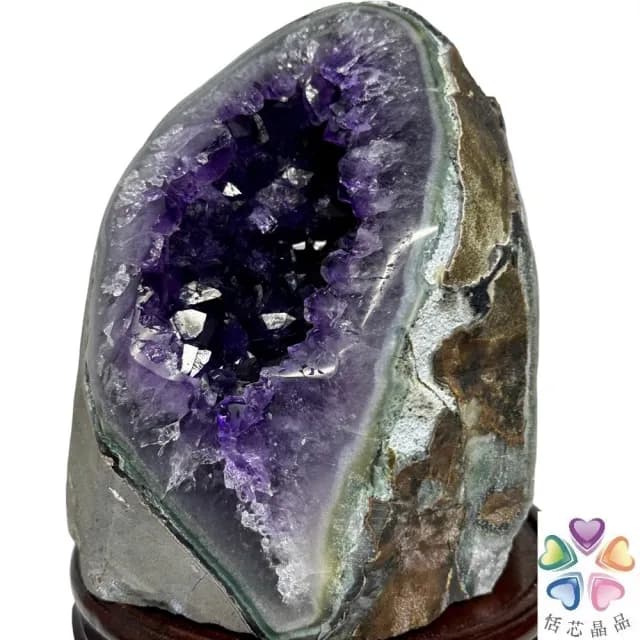 【恬芯晶品】M11頂級烏拉圭帝王紫水晶開運招財(辦公室消磁淨化風水財運財位招貴人紫晶鎮禮物補財庫)