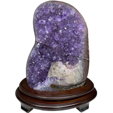 【恬芯晶品】PJ33烏拉圭方解石水晶開運外來財(紫水晶消磁淨化財運財位招財招貴人紫晶鎮新年禮物新春)