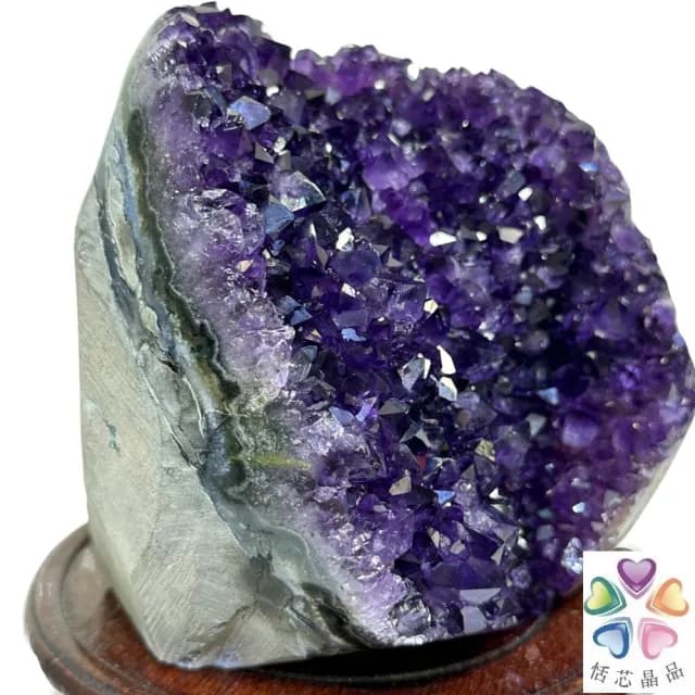 【恬芯晶品】M2頂級烏拉圭帝王紫水晶開運招財(辦公室消磁淨化風水財運財位招貴人紫晶鎮禮物補財庫)