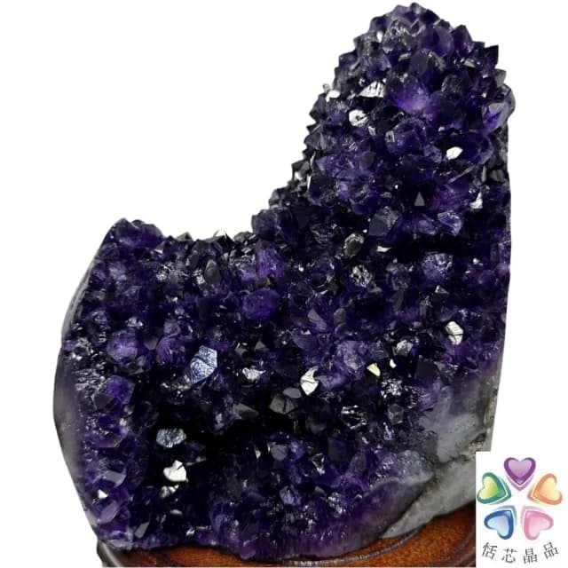 【恬芯晶品】M4頂級烏拉圭帝王紫水晶開運招財(辦公室消磁淨化風水財運財位招貴人紫晶鎮禮物補財庫)