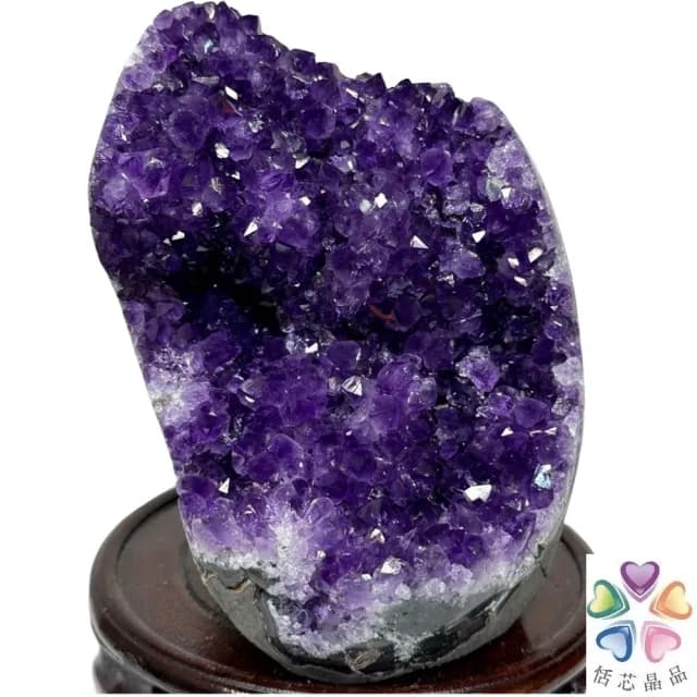 【恬芯晶品】M10頂級烏拉圭帝王紫水晶開運招財(辦公室消磁淨化風水財運財位招貴人紫晶鎮禮物補財庫)