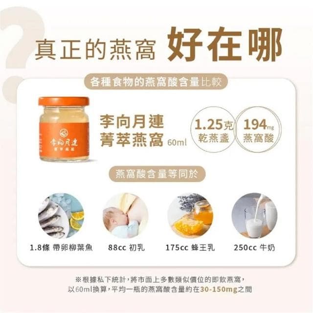 【李向月連】菁萃叁拾燕窩禮盒/60mlx30罐/養生禮盒/新年禮物/紅冰糖燕窩禮盒/過年燕窩推薦(春節禮盒)