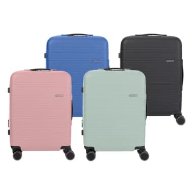 【AMERICAN TOURISTER 美國旅行者】20吋 NOVASTREAM 可擴充大容量輕量PC防盜拉鍊行李箱/登機箱(多色)