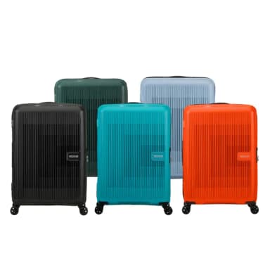 【AMERICAN TOURISTER 美國旅行者】24吋 AEROSTEP 立體漸層可擴充大容量輕量PP行李箱/旅行箱(多色可選)