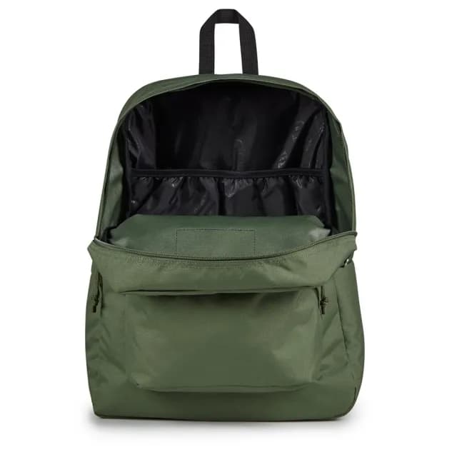 【JANSPORT】情人節禮物 SUPERBREAK PLUS 經典後背包 軍綠色(JS0A4QUEKM1)