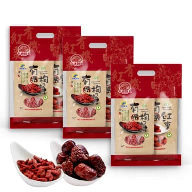 【長青穀典】漢方補氣組 有機枸杞子+有機紅棗  3袋組(果乾 年節 伴手禮 送禮 企業送禮 春節 交換禮物)