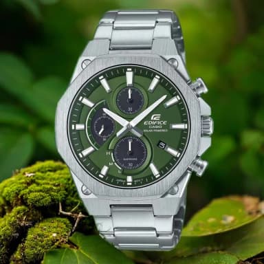 【CASIO 卡西歐】EDIFICE 輕薄八角太陽能計時手錶-44mm 送禮 禮物 推薦(EFS-S570D-3A)