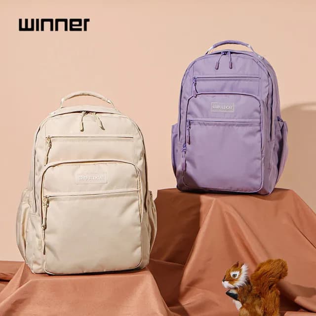 【Her】雙11 運動後背包 聖誕交換禮物 日系防潑水背包 學生雙肩包 減壓背包 男女背包 防水包 15