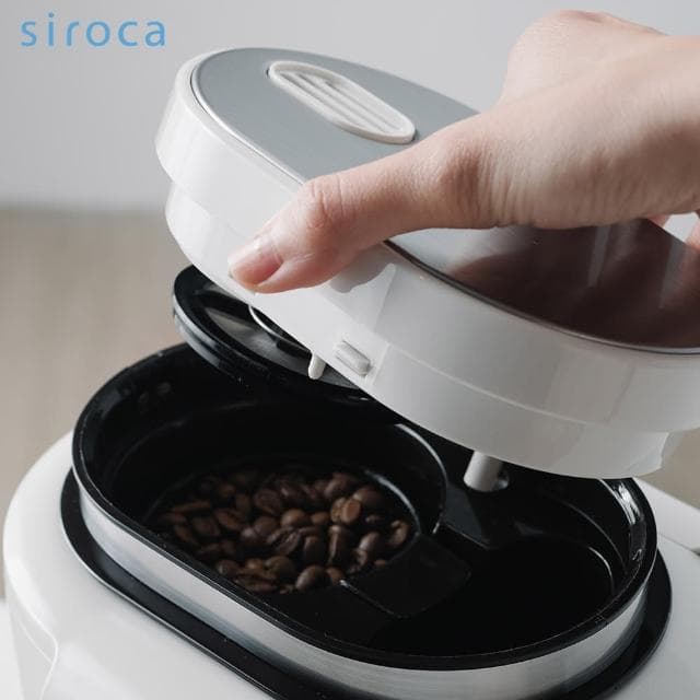 【Siroca】自動研磨咖啡機 SC-A1210W(完美白)