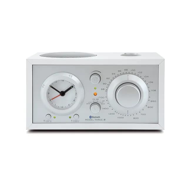 【Tivoli Audio】Model Three BT 藍牙鬧鐘收音機｜時尚白(鬧鐘 / AM / FM 收音機 /藍牙5.0)