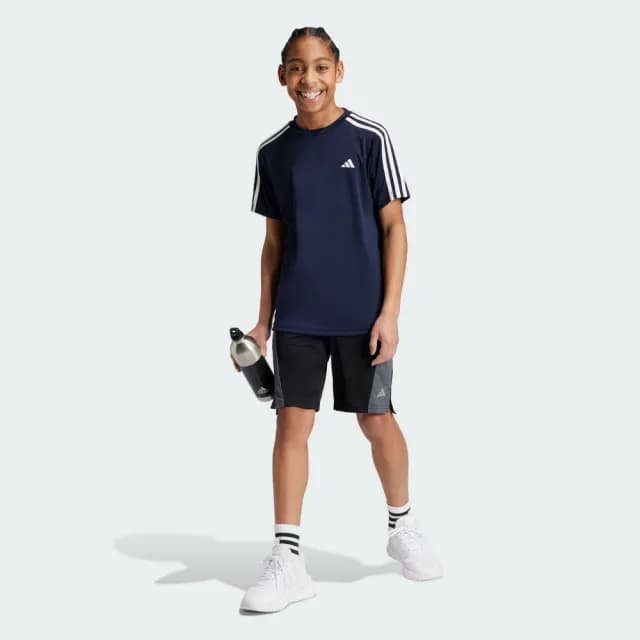 【adidas 愛迪達】ESSENTIALS 短袖上衣 T恤 童裝 IC5675