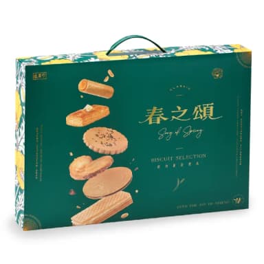 【盛香珍】春之頌經典餅乾禮盒575gX3盒(內含6款人氣餅乾-年節品/送禮)