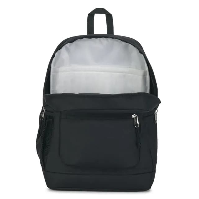 【JANSPORT】父親節禮物 CROSS TOWN PLUS 經典背包 經典黑(JS0A7ZNZ008)