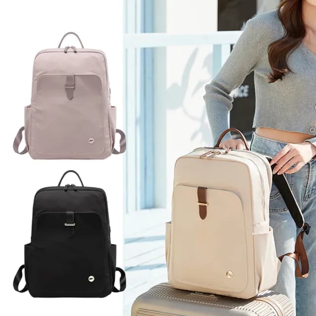 【Her】16吋電腦包 防盜包 聖誕交換禮物 防潑水女後背包  運動減壓學生書包 肩背包 雙肩包 防水