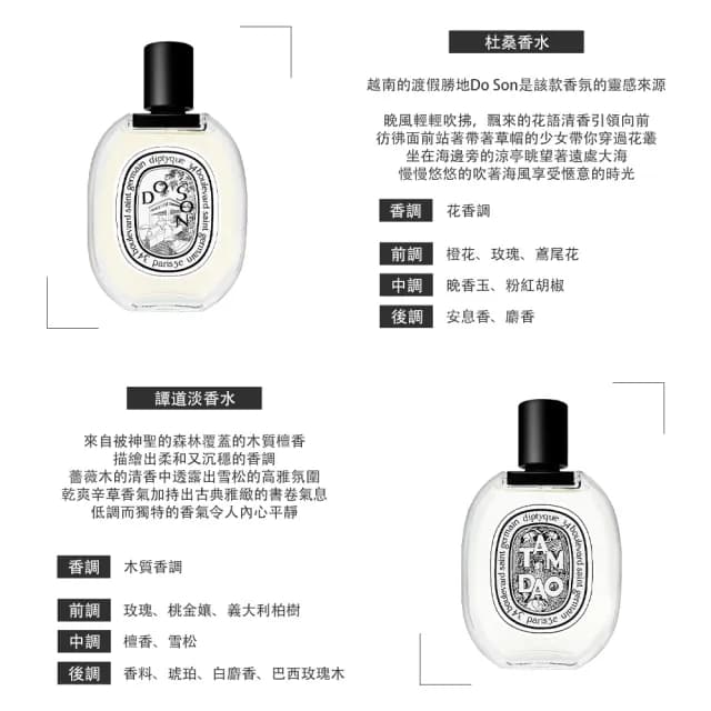 【Diptyque】淡香水 50ml(多款任選-國際航空版)