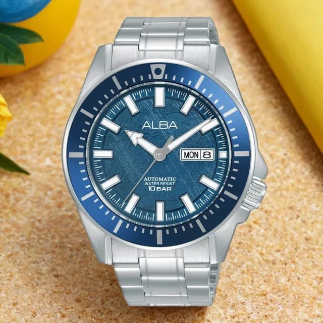 【ALBA】Tokyo Design 岩石紋理機械錶-43mm 禮物 送禮 推薦(AL4715X1/Y676-X094B)