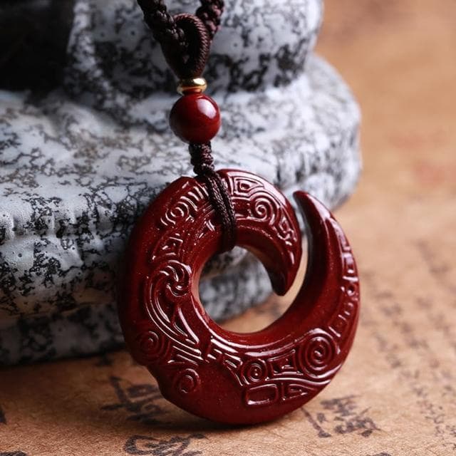 【MoonDy】硃砂項鍊 平安扣吊墜 辟邪手鍊 招財納福 飾品 鑰匙圈吊飾 護身符 保平安 情侶項鍊 禮物
