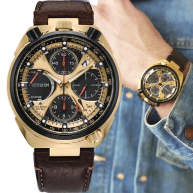 【CITIZEN 星辰】PROMASTER系列 Tsuno Chrono 50週年限定 牛頭錶 光動能 男錶  手錶 畢業 禮物(AV0072-01X)