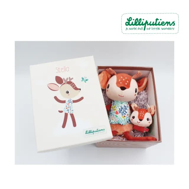 【比利時Lilliputiens】好安心玩偶彌月禮盒-多款可選(彌月禮 新生兒禮物 安撫娃娃)