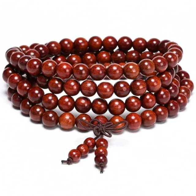 【Penny珮妮】非洲小葉紫檀血檀佛珠108顆多圈手鍊項鍊8mm(母親節禮物/交換禮物/送女友/生日禮物/情人節)