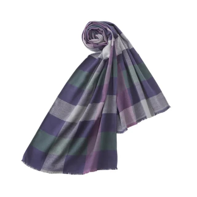 【ORIM】今治秋色格紋圍巾(純棉親膚/休閒風格/保暖舒適/推薦單品)