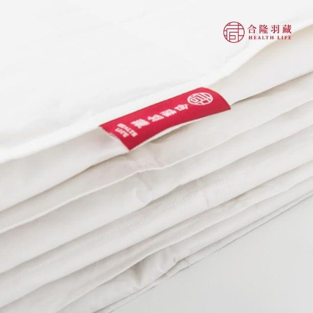 【合隆羽藏】CAS台灣原產75%白鴨絨被｜中保暖｜單人(四季被/棉被)
