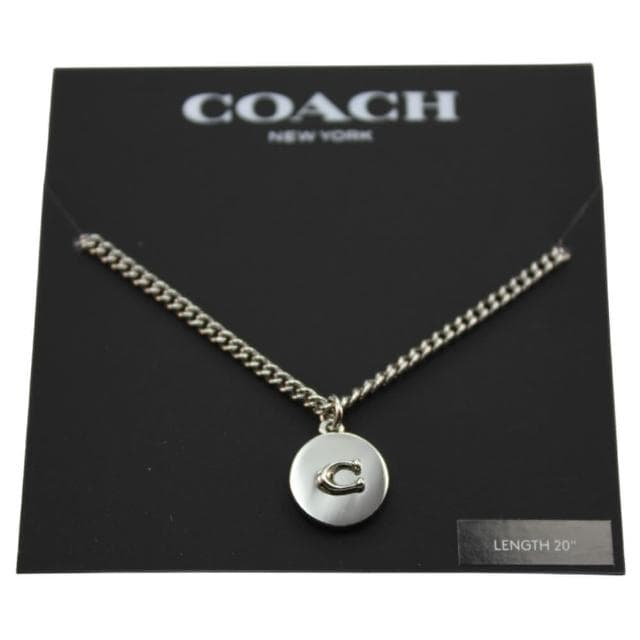 【COACH】經典簡約 C LOGO 項鍊/墜鍊 鍊長約50cm