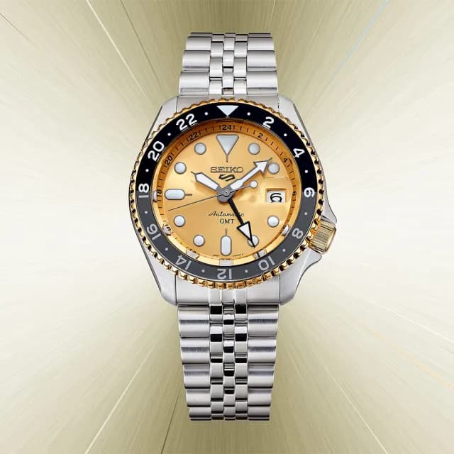 【SEIKO 精工】70週年金龍 5 Sports GMT機械錶-42.5mm 男錶 父親節禮物(SSK044K1/4R34-00M0K)