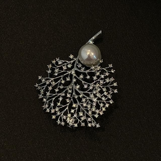 【Penny珮妮】聖誕樹鑲嵌珍珠胸針吊墜兩用(母親節禮物/交換禮物/送女友/送閨蜜/生日禮物/情人節)