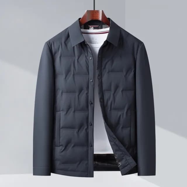 【巴黎精品】父親節禮物 真羽絨90%鴨絨羽絨外套羽絨衣夾克(保暖抗寒防風質感非凡男外套4色a1ix9)