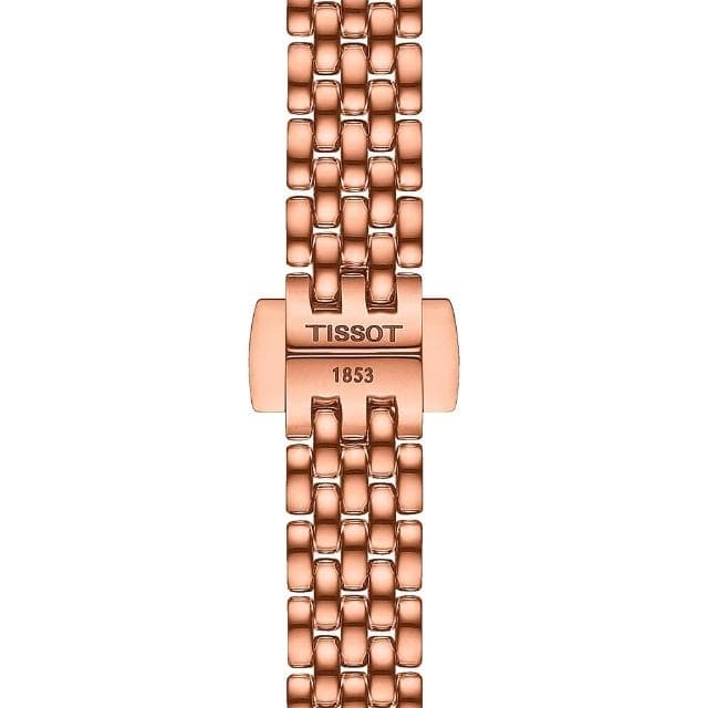 【TISSOT 天梭 官方授權】LOVELY ROUND 鑽石切面小錶徑女錶-金 520禮物 送禮(T1400093311100)