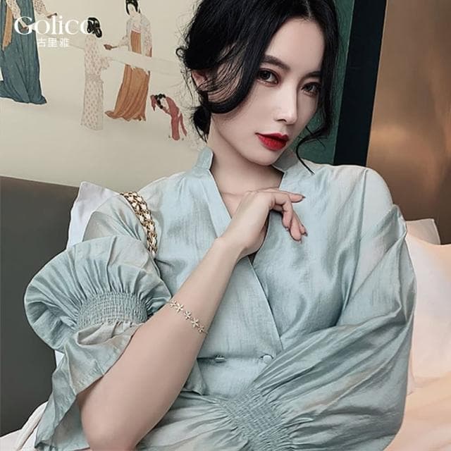 【Golicc】手鍊 小花貓眼石 星光手環(618 七夕 情人節 生日 手環 手繩 首飾 飾品 禮物)