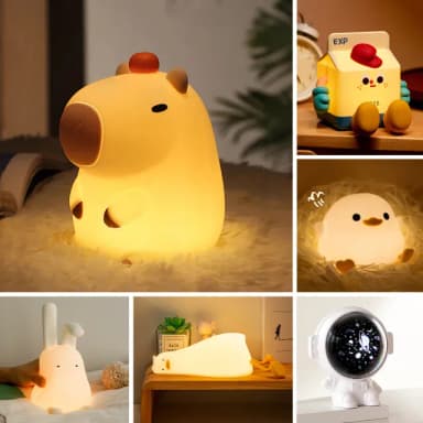【半島良品】兩入任選/交換禮物/小趣味互動桌上擺飾掛飾小夜燈(百元禮物/聖誕禮物/實用創意)