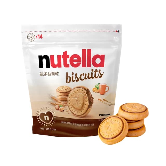 【nutella】能多益餅乾分享包193.2g(榛果可可醬/零食/餅乾)